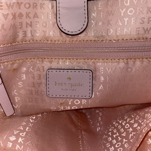 Kate spade light pink large purse w/ crossbody - Picture 7 of 7